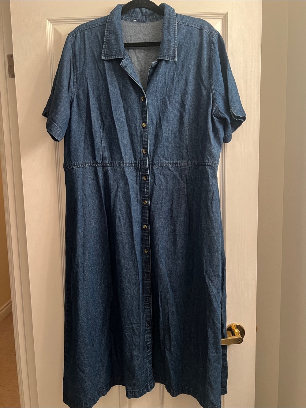GAP Dark Blue Denim Midi Dress